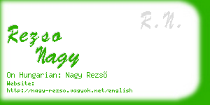 rezso nagy business card